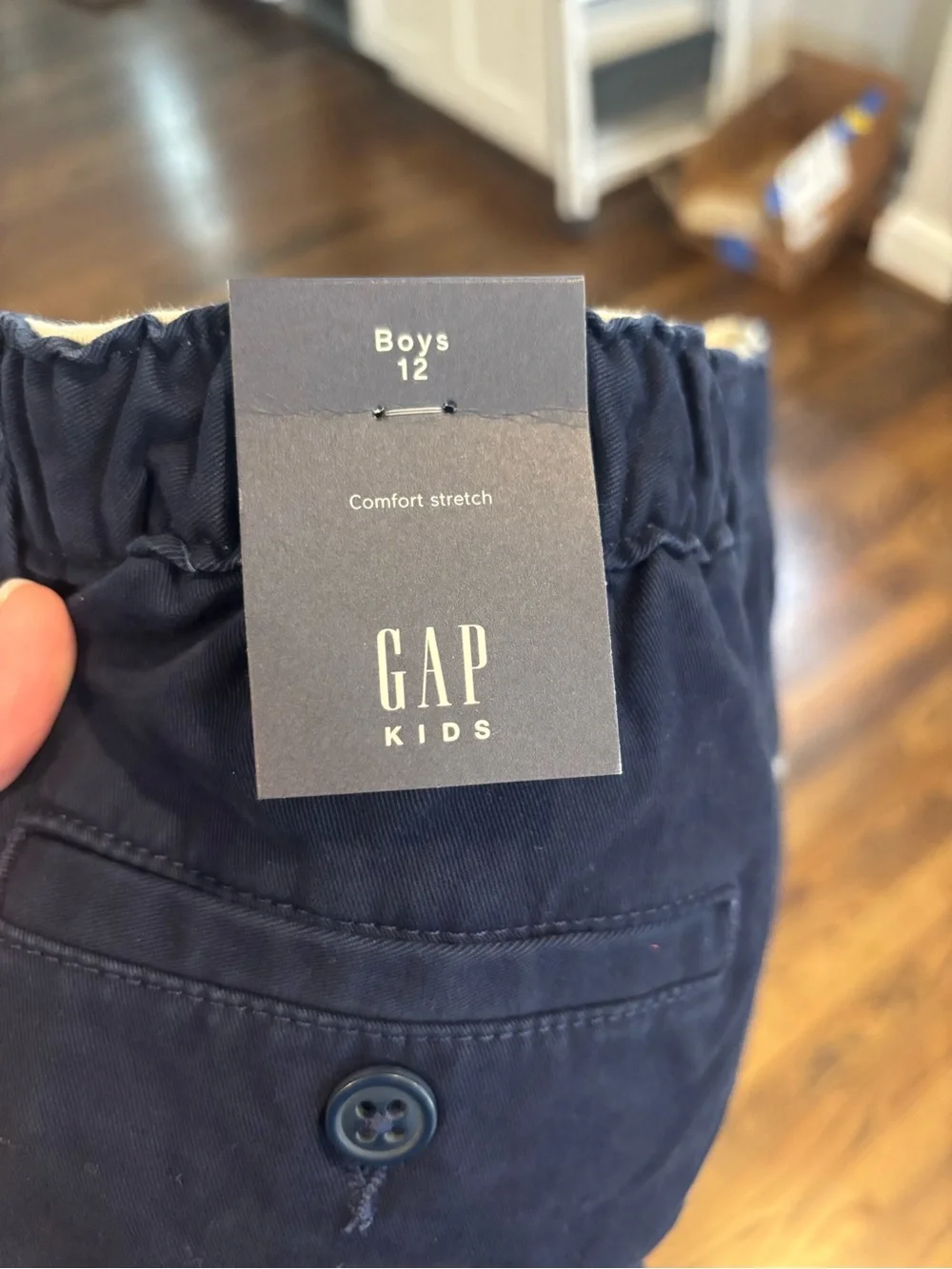 Boy’s Classic Straight Chino Pants - Navy